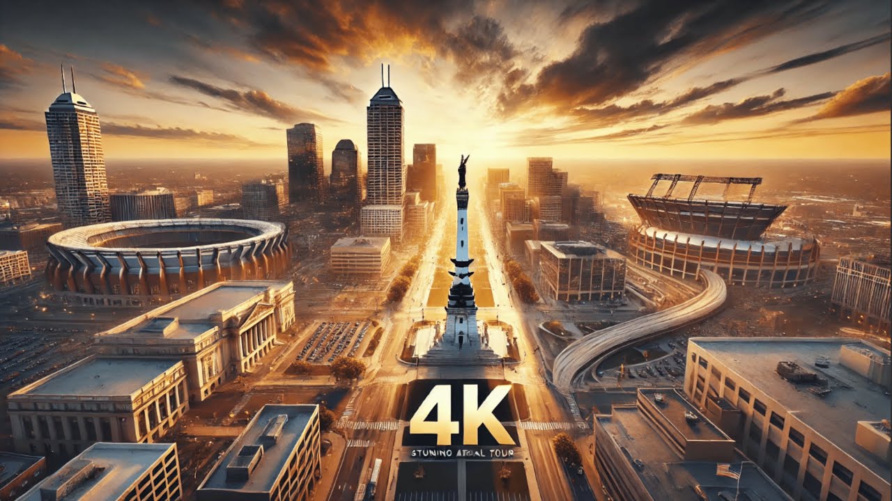 Indianapolis : A Stunning Aerial Tour in 4K Drone Footage