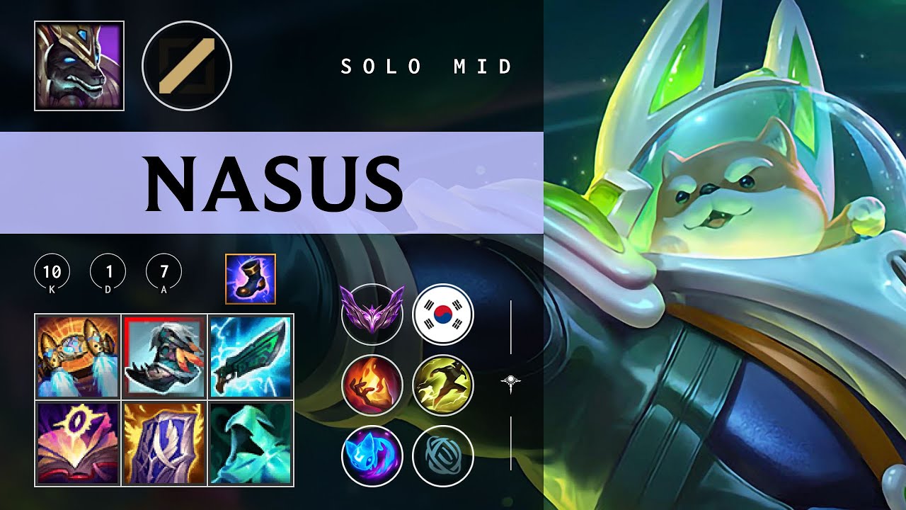 Nasus Mid vs Ahri - KR Master Patch 26.01