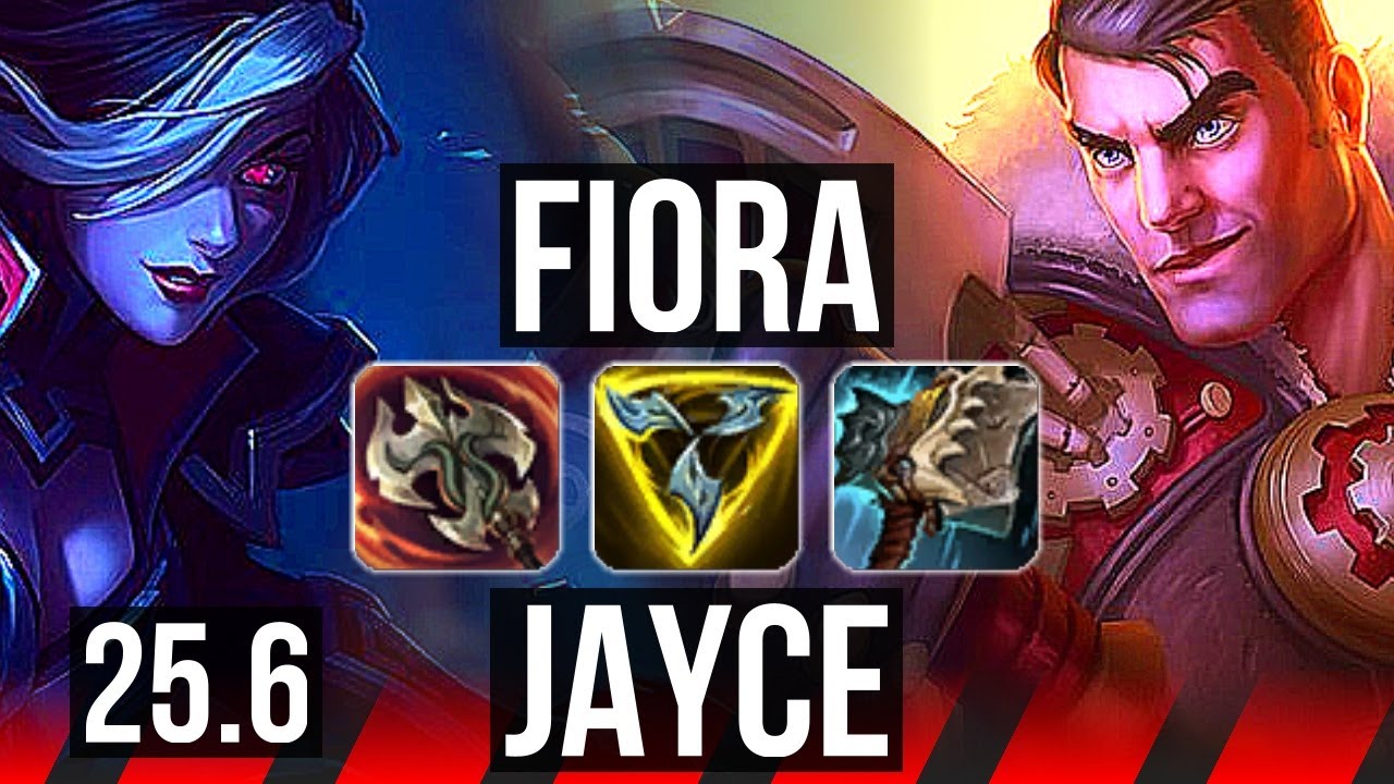 FIORA vs JAYCE (TOP) | 7 solo kills, Legendary | EUW Grandmaster | 25.6