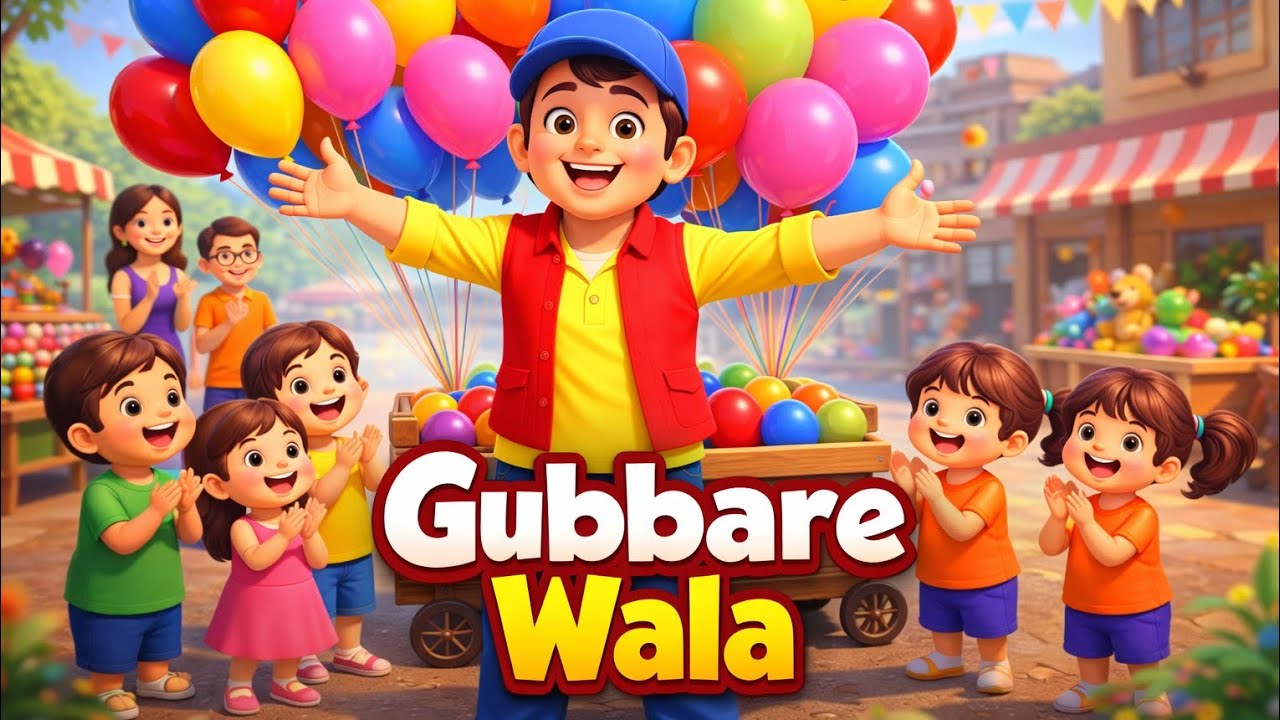 Gubbare Wala | गुब्बारे वाला | Hindi Poem | Rhymes for Children