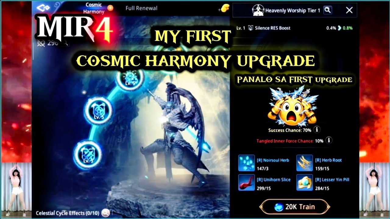 MIR4 . MY FIRST COSMIC HARMONY UPGRADE . PALDOSA FIRST UPGRADE NG COSMIC HARMONY 💪 @Knuckles-Plays