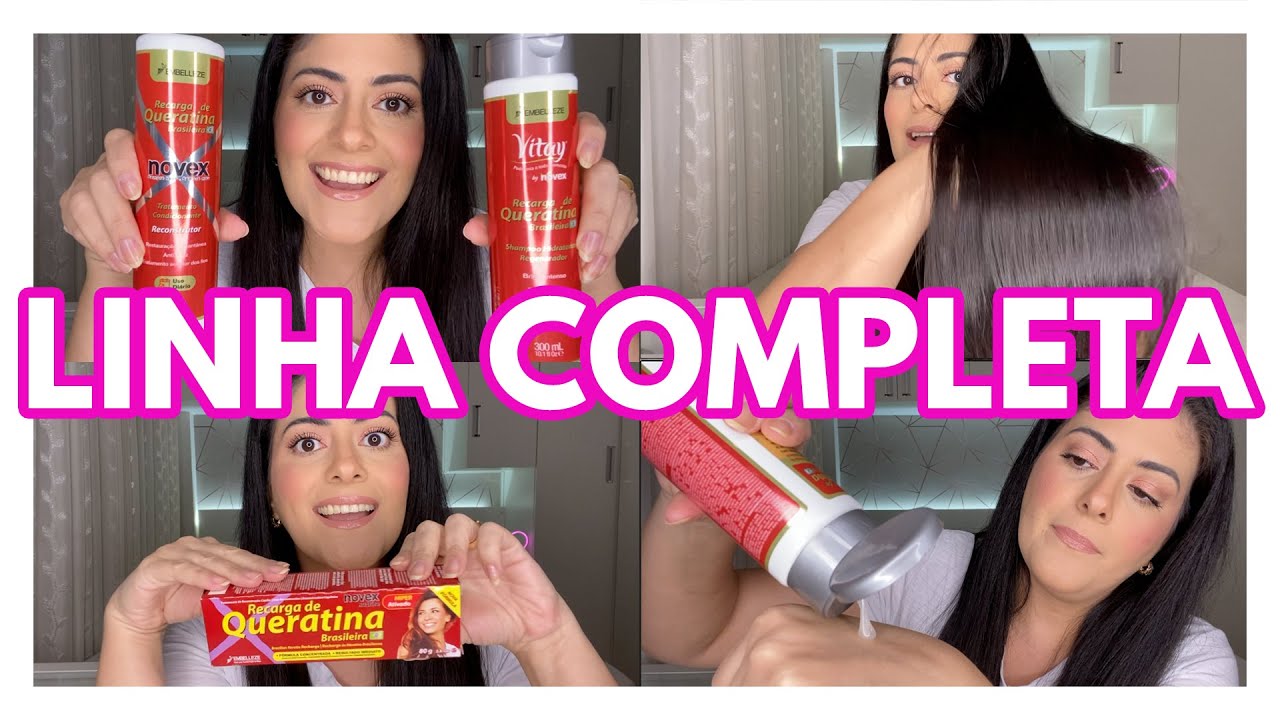 Testei o Shampoo e Condicionador Novex Recarga de Queratina | Kit Completo