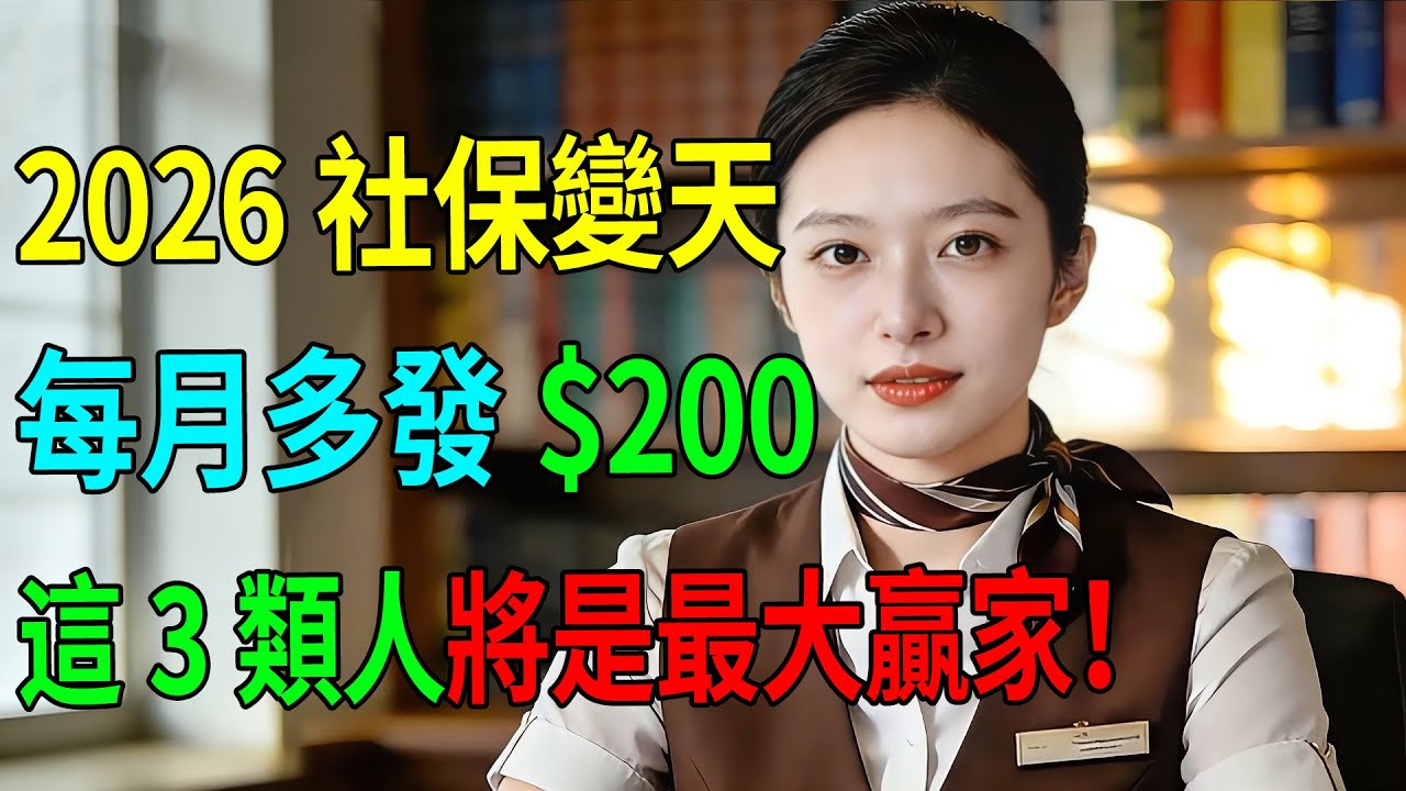 2026社保變天！每月永久多發$200，最高漲幅$660？這3類人將是最大贏家！#美國移民#美國生活#美國報稅#IRS查稅#國內退休金#美國養老