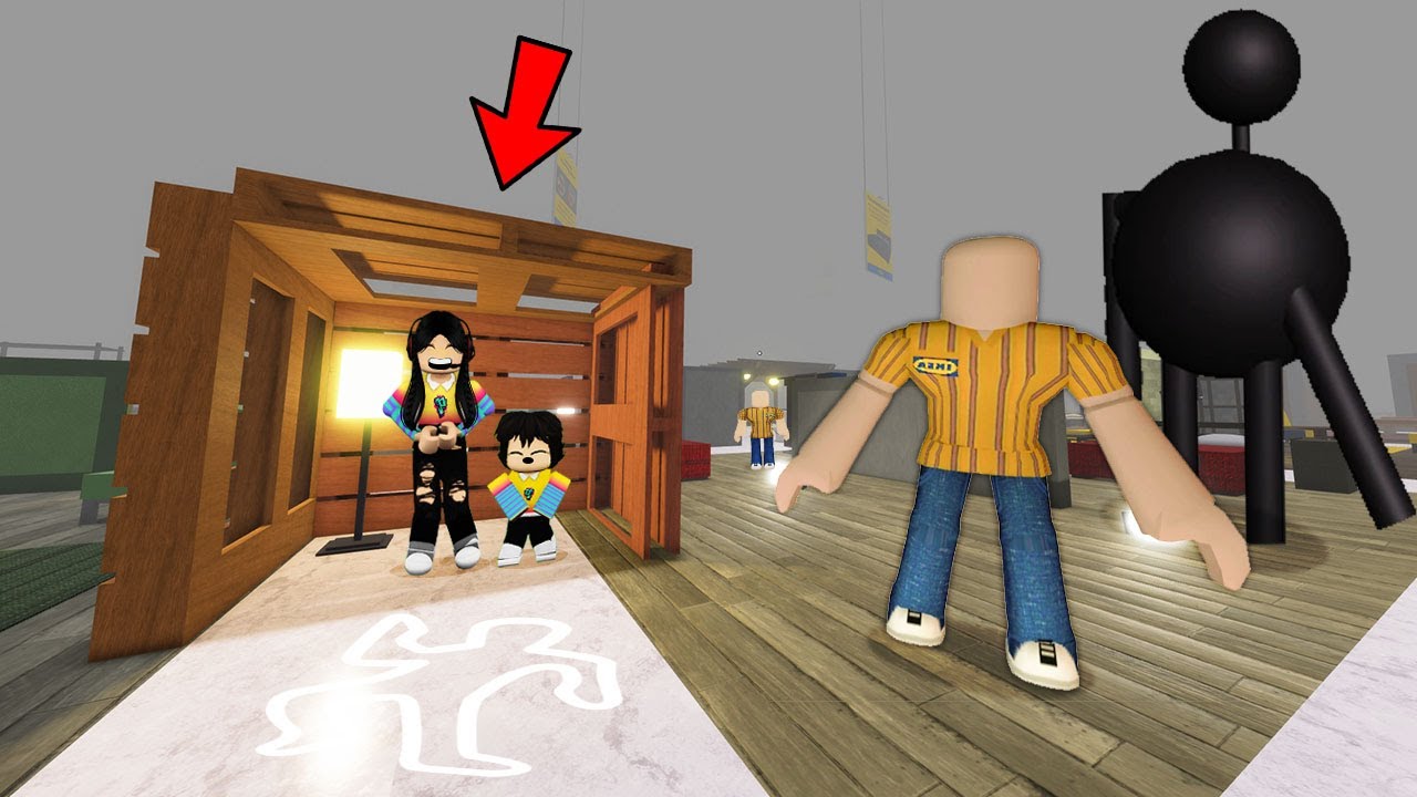 Nos vamos de COMPRAS y nos QUEDAMOS ATRAPADAS en la TIENDA del TERROR 😱en roblox 3008 | paolazgames