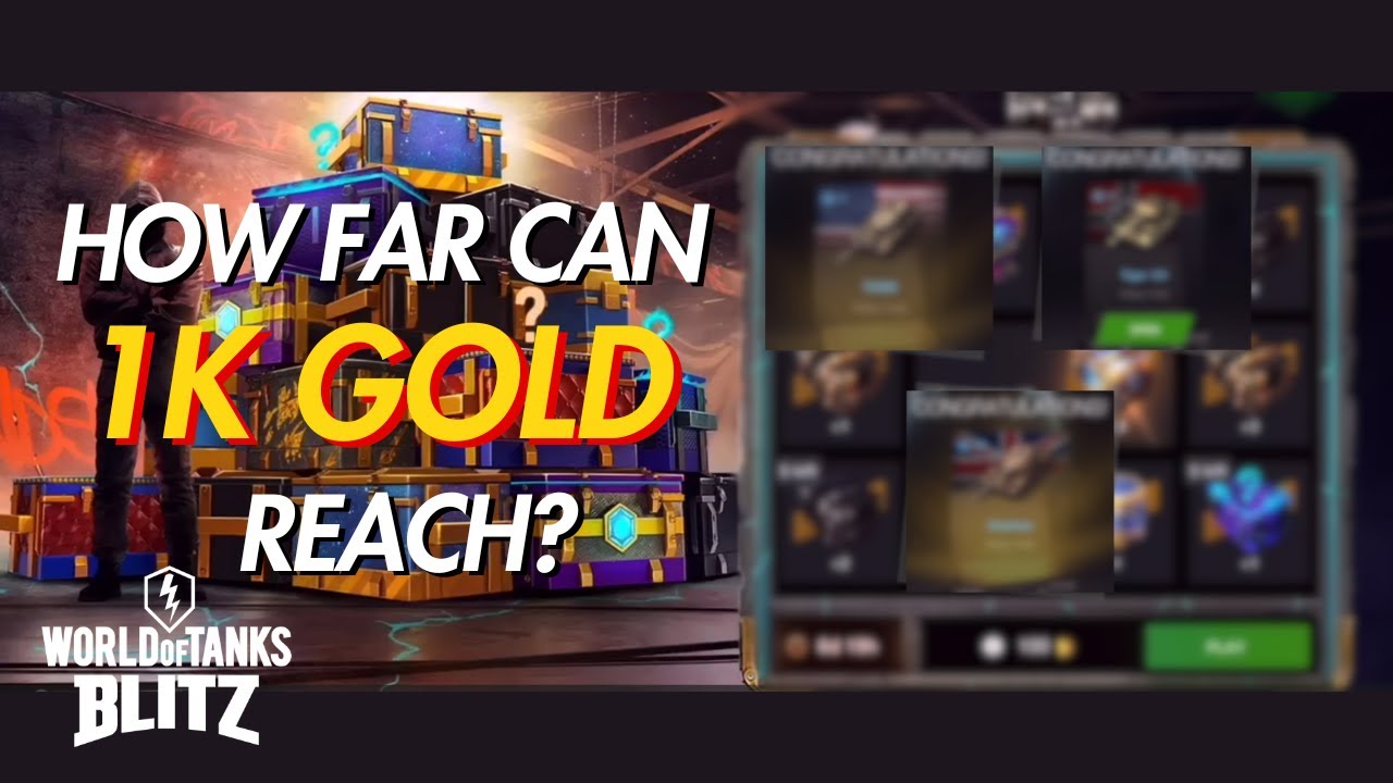 Spending ONLY 1,000 GOLD on WOT Blitz BEST Draw ever? 🔥 🥵