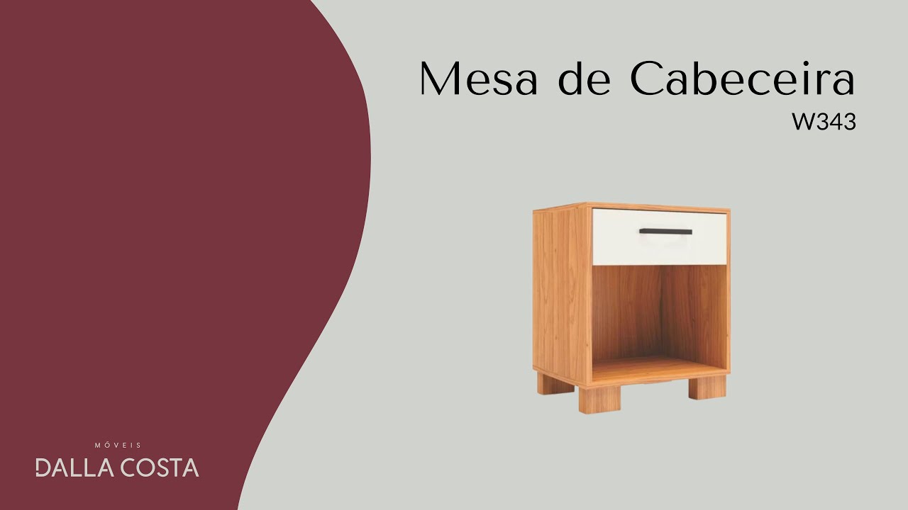 Montagem Mesa de Cabeceira - W343
