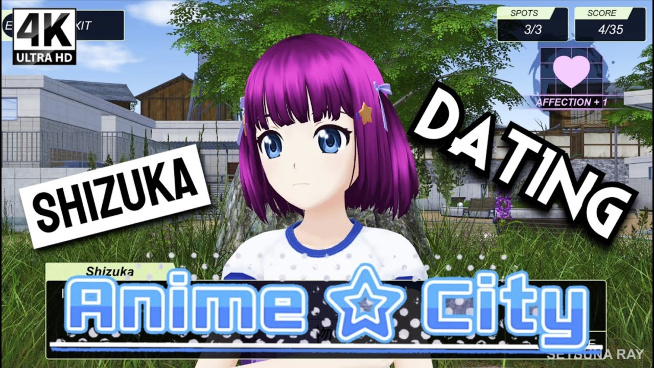 Dating Shizuka Affection +4 Anime City #5 Shoujo Simulator Gameplay 4K No Commentary