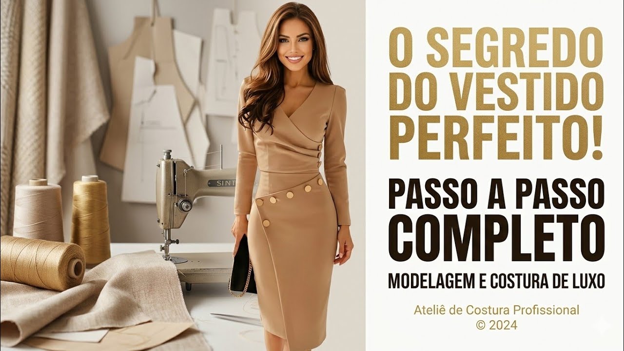 ✅️ DIY Vestido Tubinho Drapeado Sem Pence_Costura passo a passo para iniciantes Gisleide Novelo
