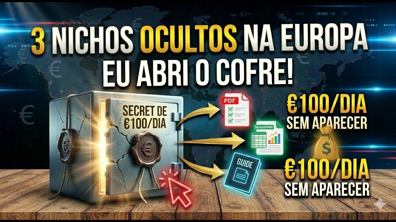 Como Fazer €100/Dia na Europa: Os 3 Nichos Ocultos de Low Ticket