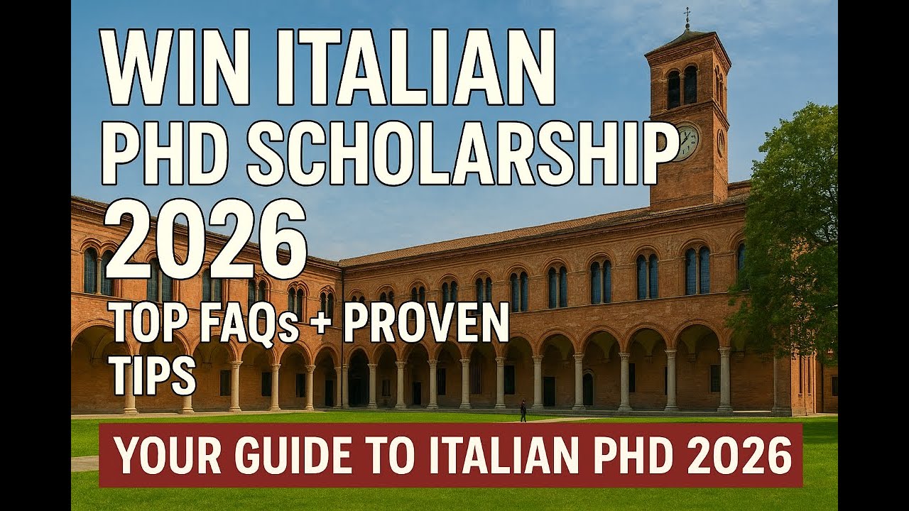 Italian PhD Scholarships, 42nd Cycle, Session 2026  &mdash; Preparation Tips & FAQs Answered