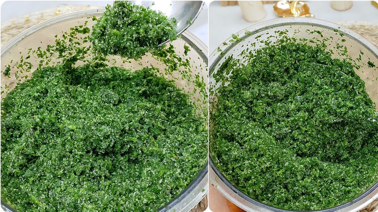 تدبيرة الإحتفاظ بالقصبر☘️ والمعدنوس فالمجمد ،بلا مايتغير لونه او ذوقة ويدوم لأطول مدة فالمجمد