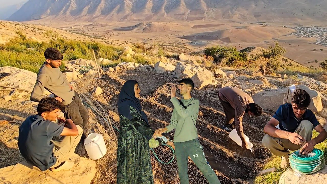 Amir Family Builds a Mountain Garden 🌿 | Hassan & Ghadir Say Goodbye to Amir and Ajav