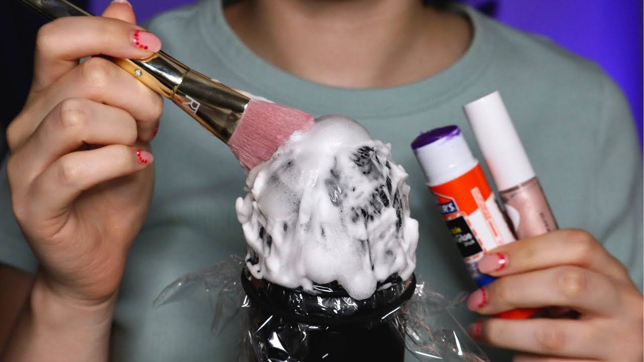 ASMR⼁RELAXING MIC SOUNDS *NO TALKING* (Shaving Cream, Plastic Wrap, Foam Triggers, Crinkles)