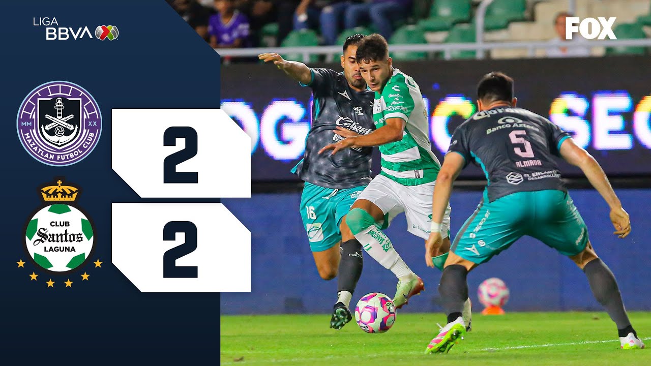 MAZATL&Aacute;N 2-2 SANTOS | RESUMEN | LIGA MX |  JORNADA 14 | APERTURA 2025