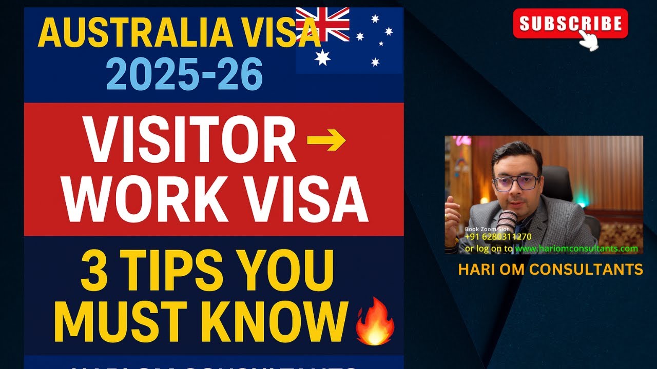 “How to Convert Australian Visitor Visa to Work Visa 2025-26  | 3 Key Tips You Must Know