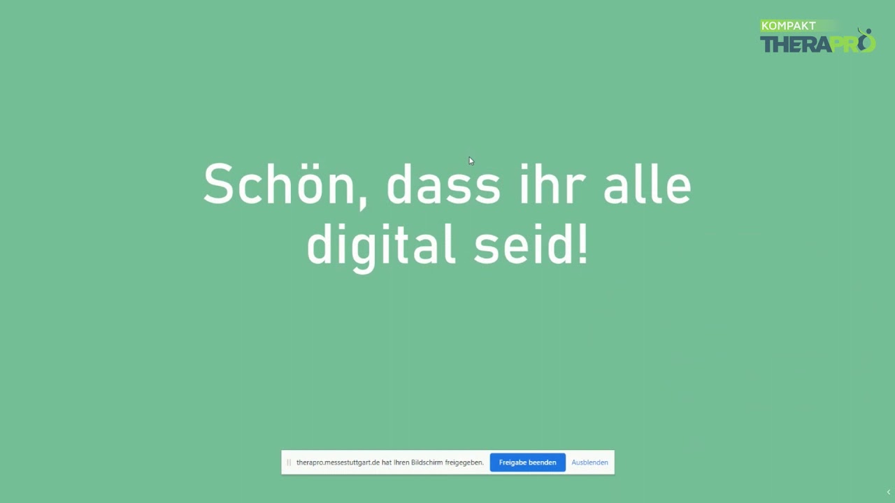 Webinar TheraPro Kompakt: Digitalisierung - ein Plus für die Ergotherapie