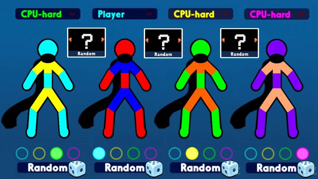 The Stickman Gameplay - Supreme Duelist Stickman Walkthrough 4 Player mode UPDATED Android ios