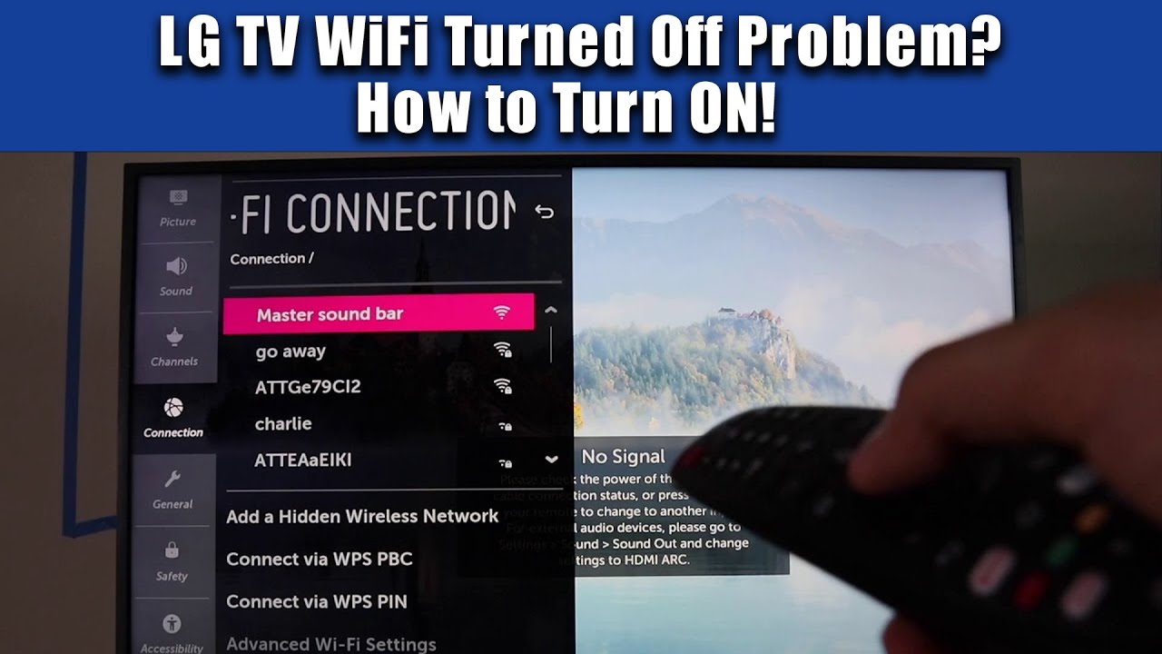 Проблема с отключением WiFi на телевизоре LG? | Как включить!