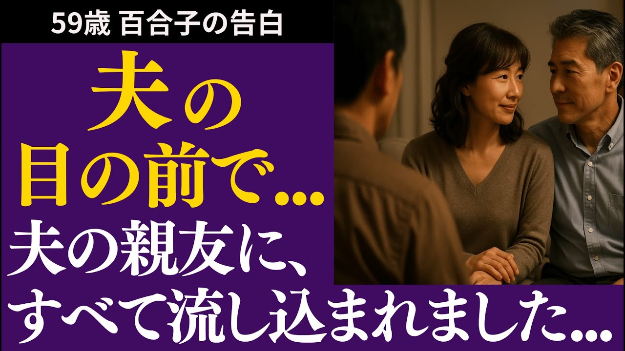 【シニア恋愛】夫の目の前で理性を超えた瞬間―新しい自分に出会いました【セカンドライフ体験談】