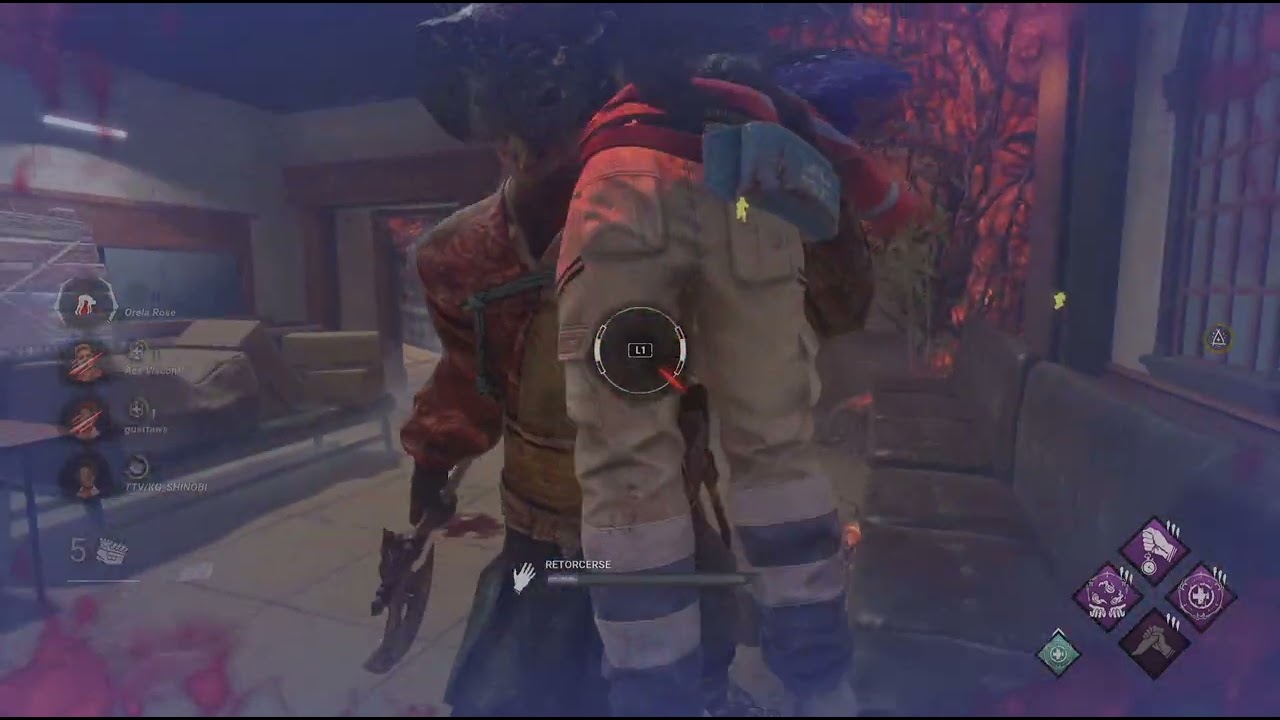Dead by Daylight_20250508233952 Partida con  Orela Rose en Racoon City vs Cazadora con Memento Mori