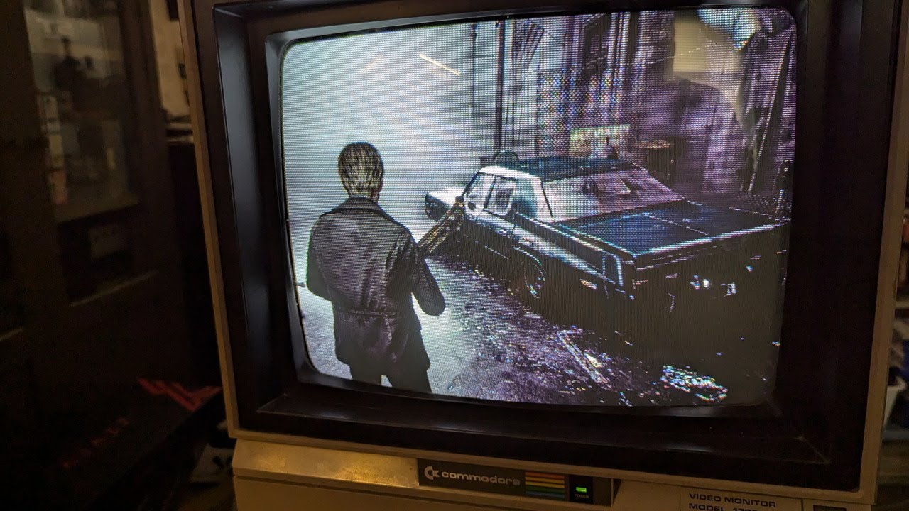 Silent Hill 2 PC Remake on Commodore CRT (just for fun!)