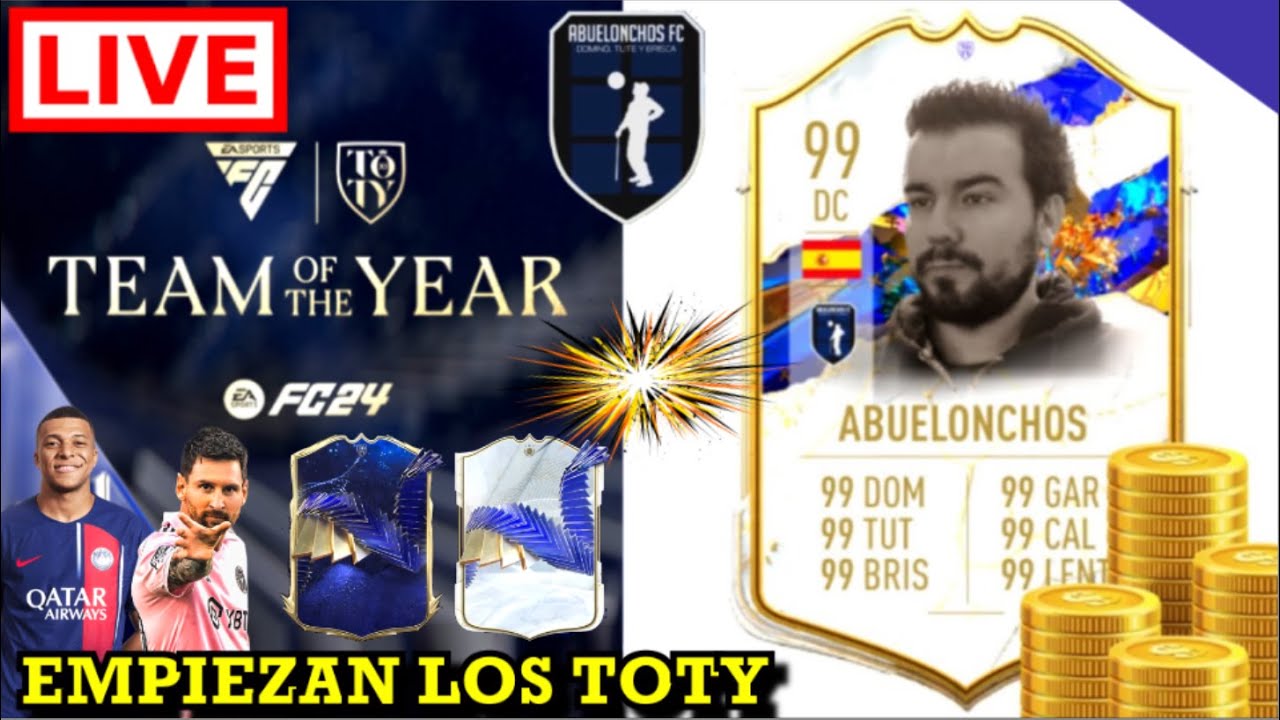 🔴 EMPIEZAN LOS TOTY en FC 24 🔴 TOTY Día 1 - Llegan los DELANTEROS y los ICONOS TOTY - Pack Opening