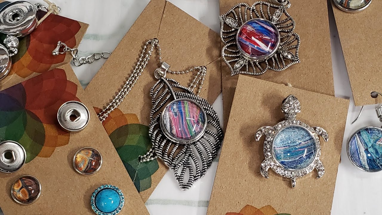 Making Snap Jewelry With Acrylic Skins - EASY DIY Jewelry