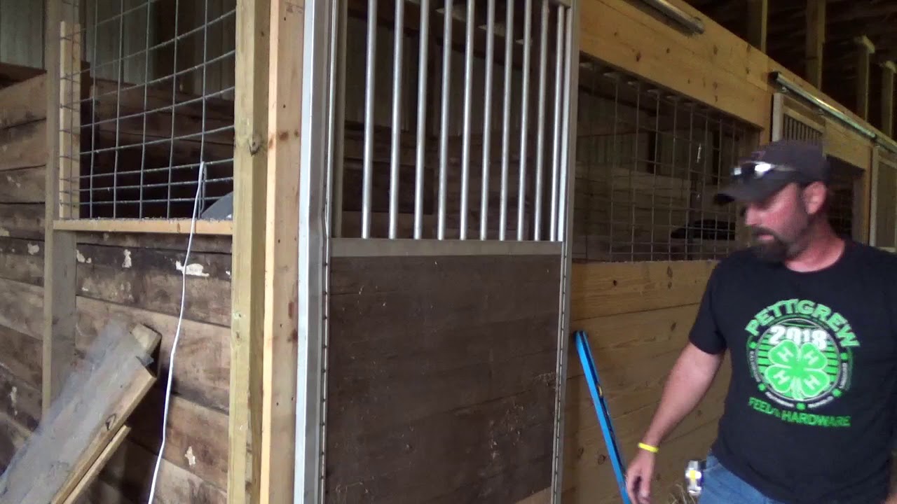Horse Stall building part4/ Installing the door