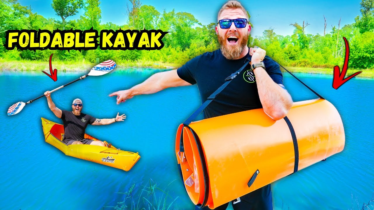 World's First FOLDABLE Kayak Fishing Challenge (Surprising)
