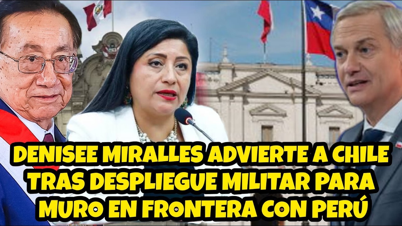 DENISSE MIRALLES LANZA FUERTE ADVERTENCIA A CHILE.
