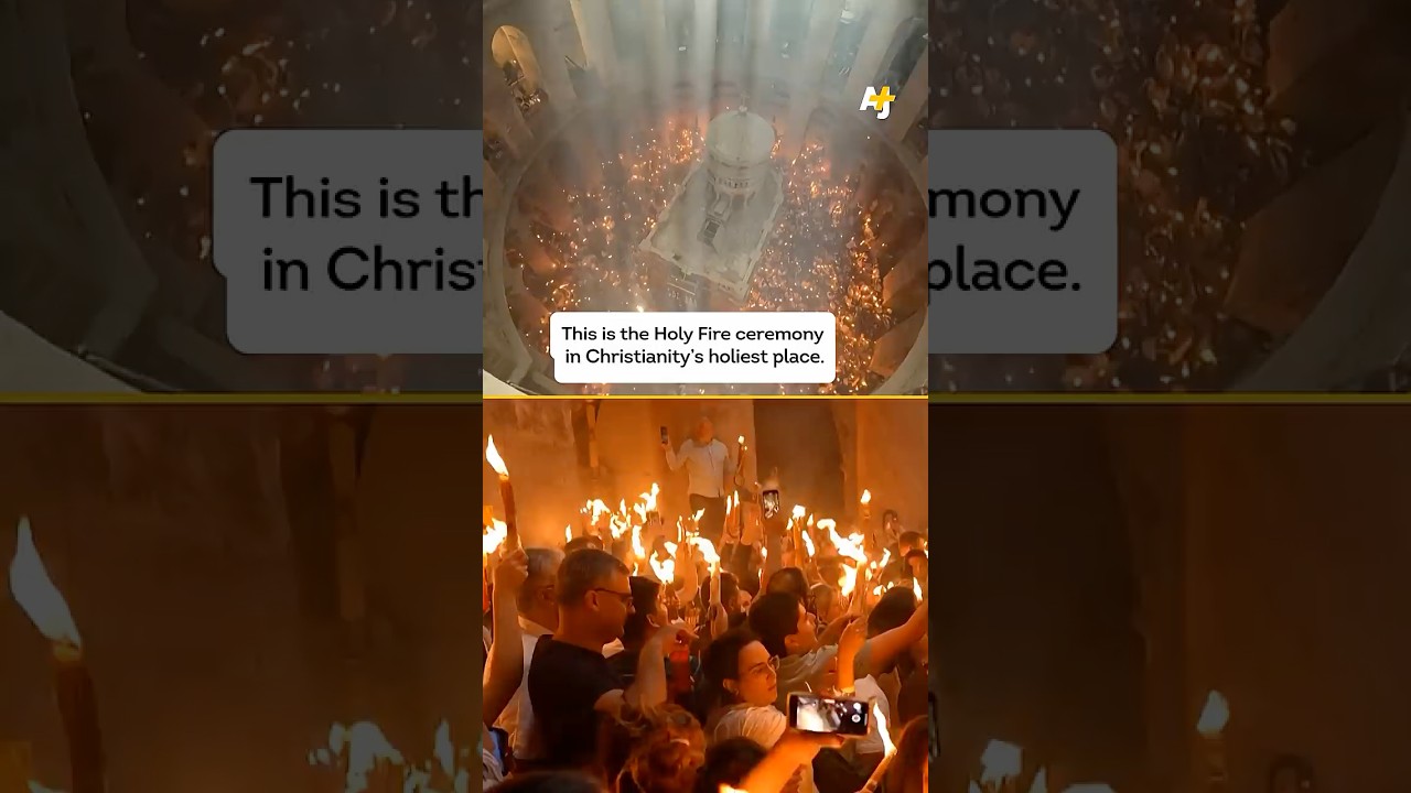 Palestinians Blocked From Historic Holy Fire Ceremony