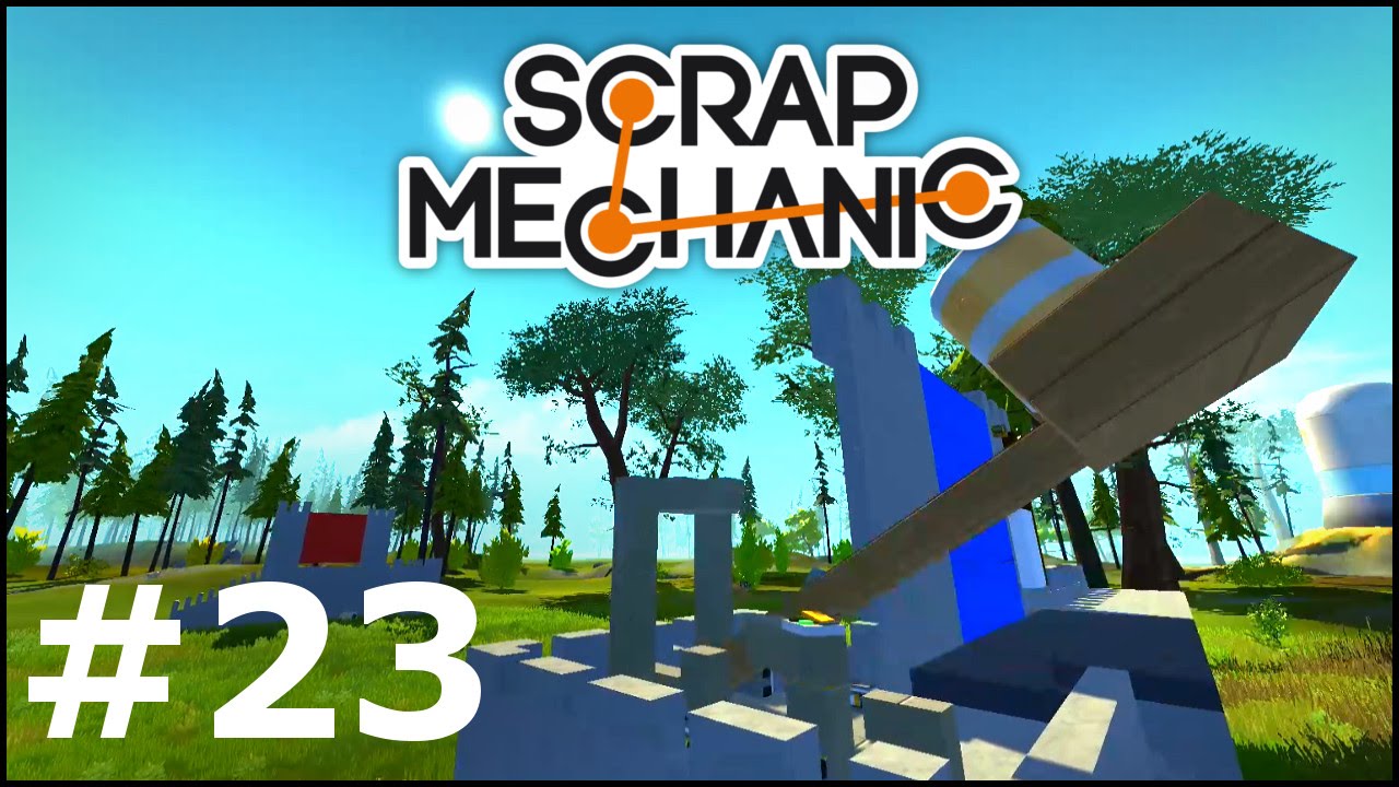 Scrap Mechanic #23 - Pojedynek na katapulty | PLAGA