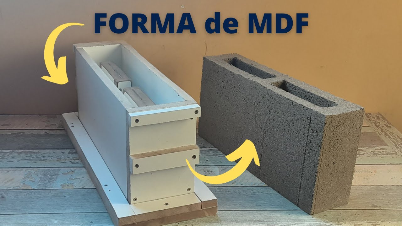 Como fazer FORMA de bloco de cimento
