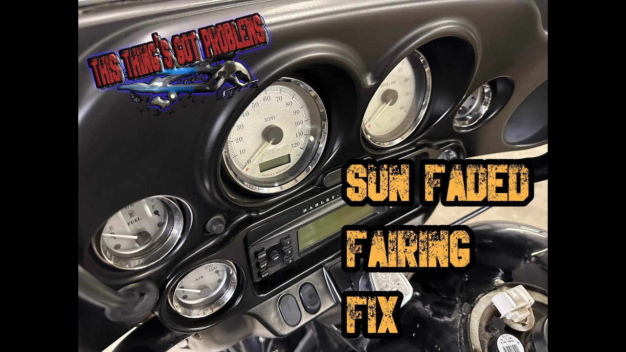 Bagger Fairing Paint  Fix - Sun Faded, Peeling, Repair