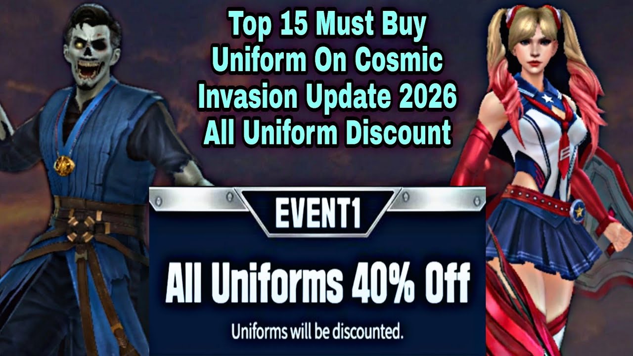 Top 15 Must Buy Uniform On Cosmic Invasion Update 2026 All Uniform Discount - Marvel Future Fight