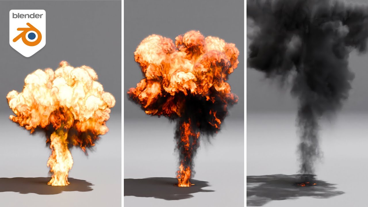 Como criar EXPLOSÕES REALISTAS no Blender 3D (passo-a-passo) | VFX