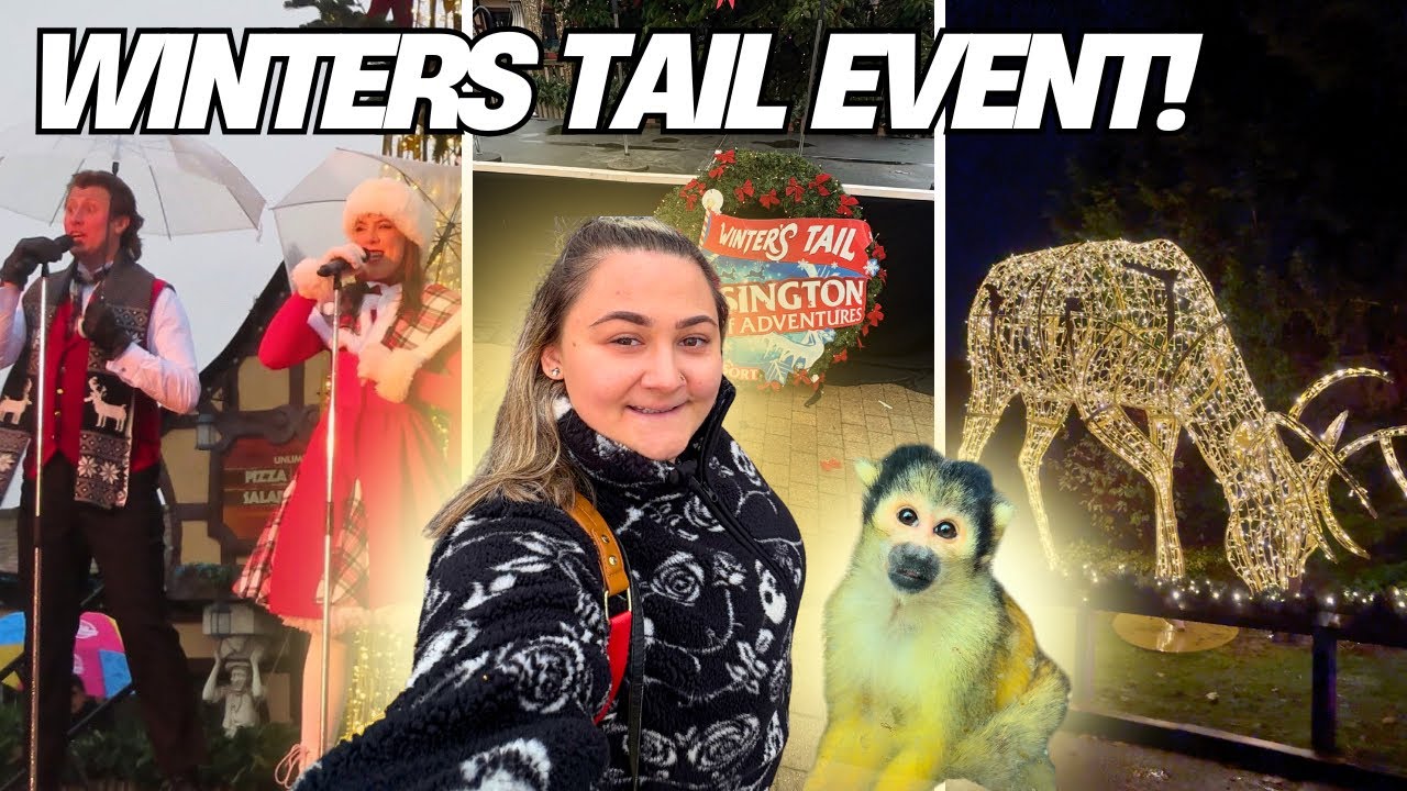 Winters Tail в парке развлечений Chessington World Of Adventures! | Все развлечения, горки и мног...