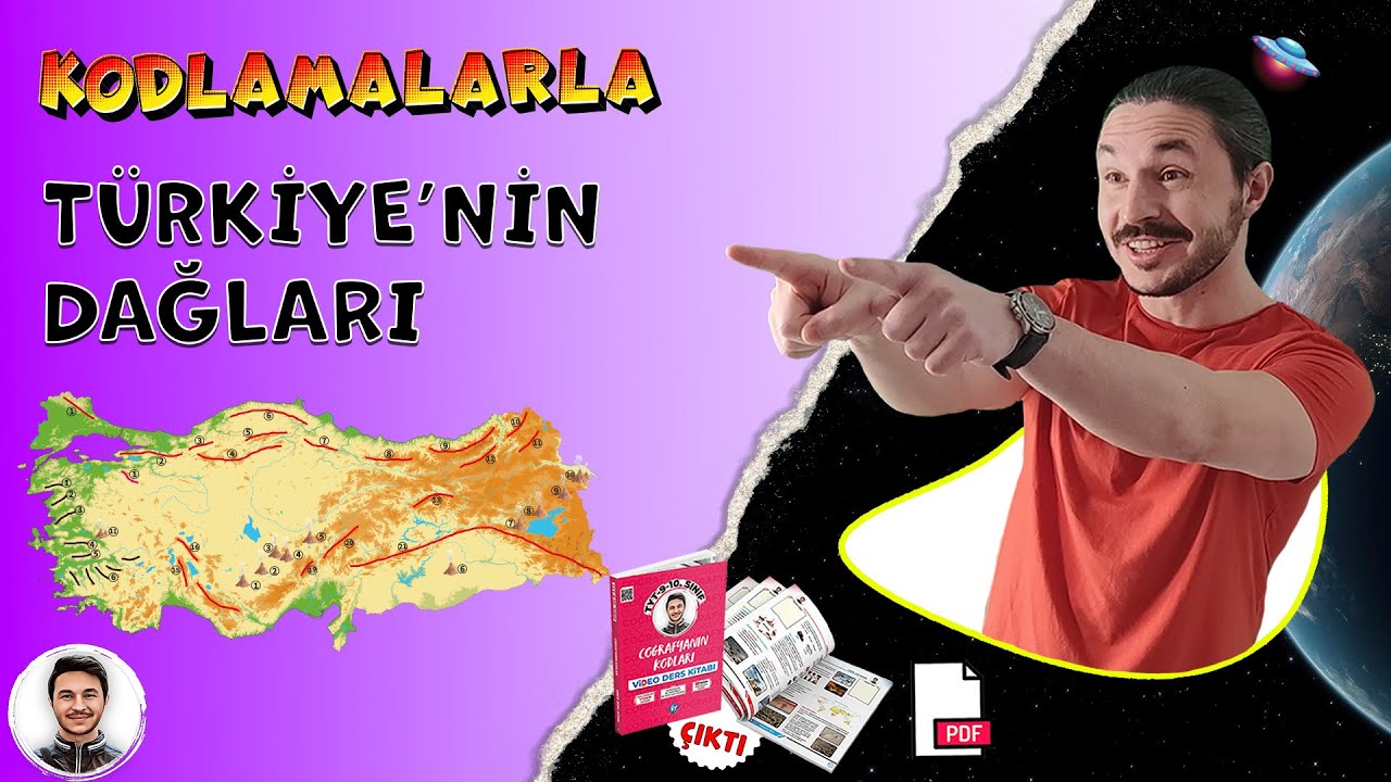 DAĞLAR  Türkiye Harita Bilgisi 🌎 Türkiye Dağları Kpss coğrafya 10.sınıf TYT Coğrafya  📂 PDF