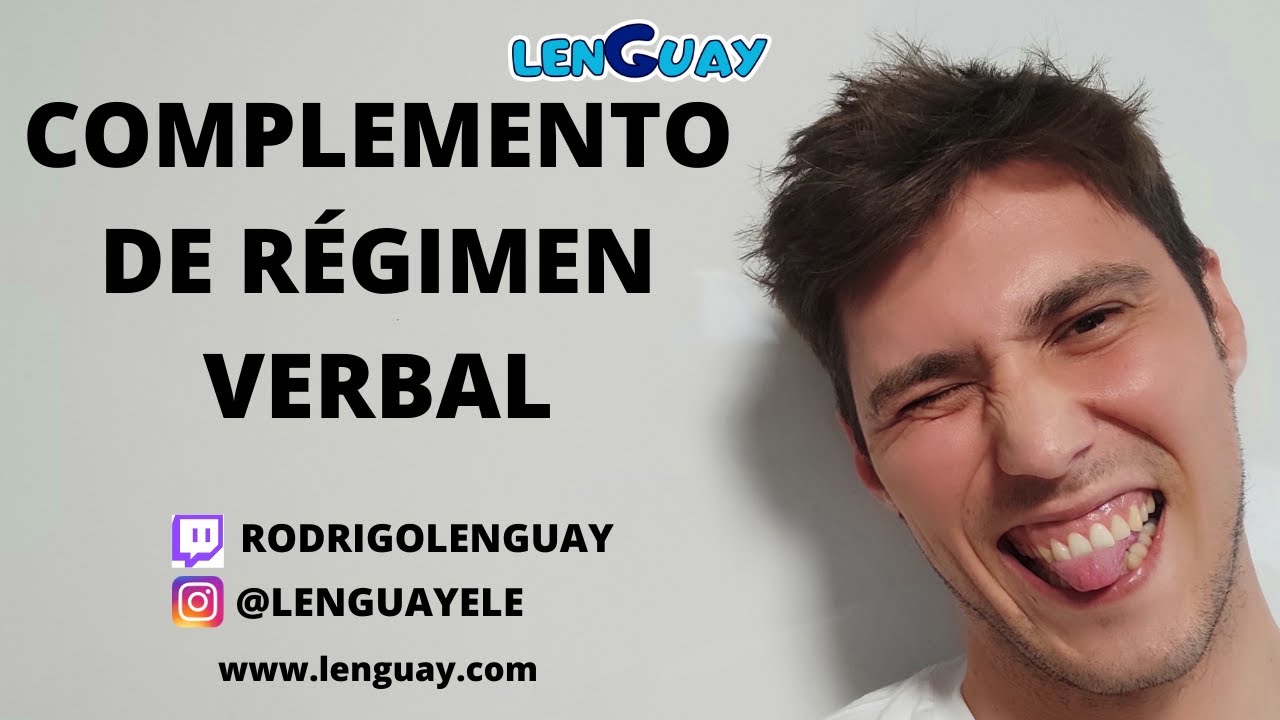 El complemento de régimen verbal sintaxis analizar oraciones Selectividad EvAU PeVau