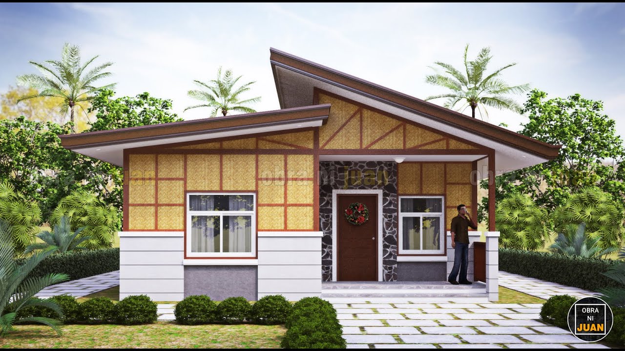 3 BEDROOM BUNGALOW HOUSE DESIGN - AMAKAN NATIVE HOUSE 100 SQM