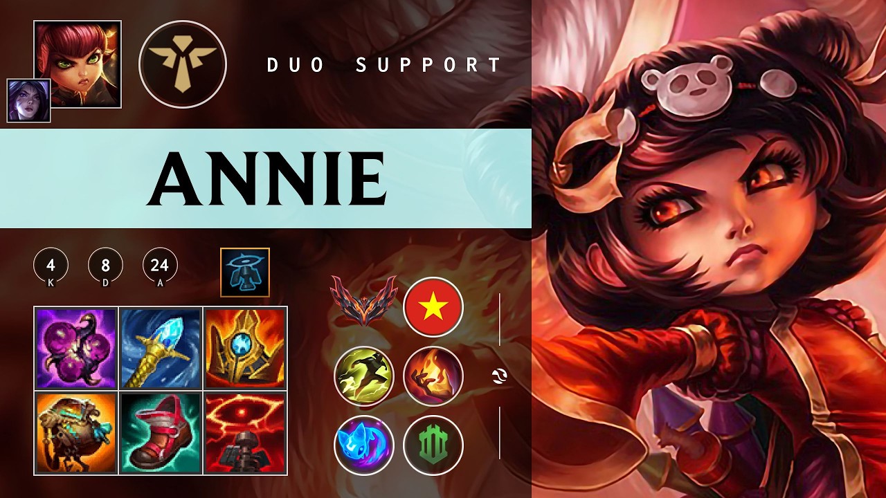 Annie Support vs Poppy - VN Grandmaster Patch 26.04