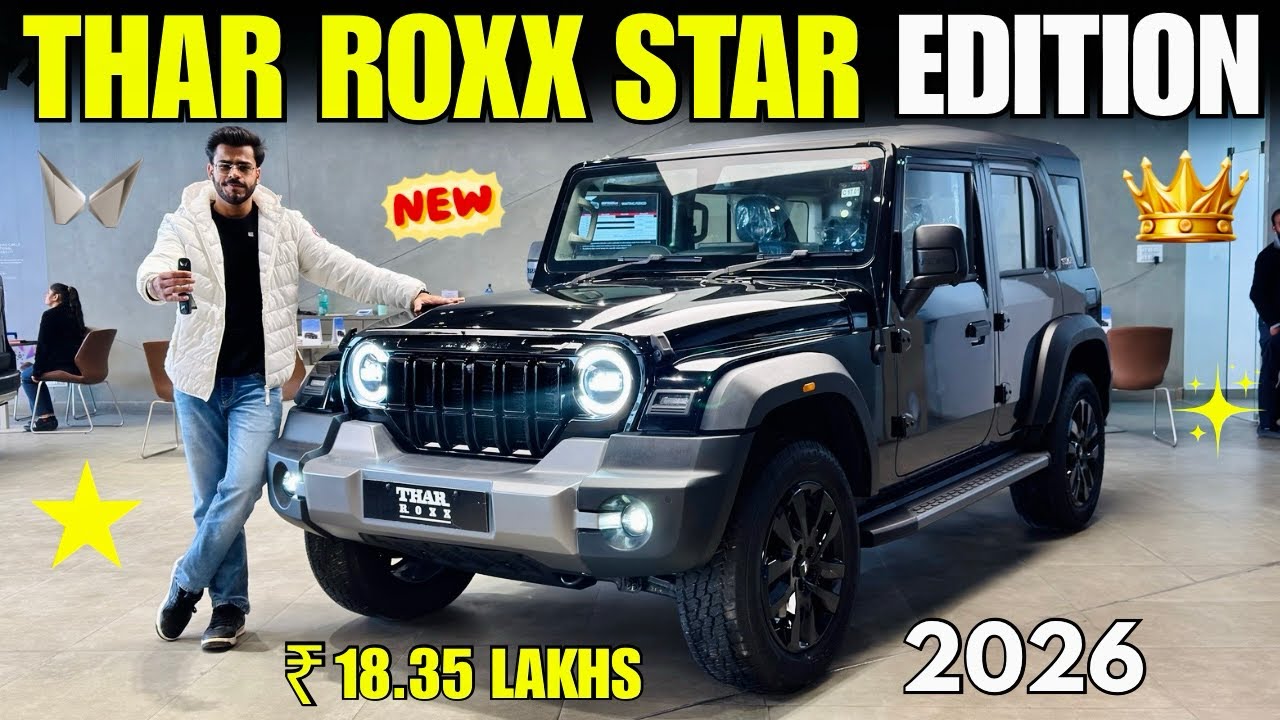 Mahindra Thar Roxx Star Edition 2026 Detailed Review ✅ Thar Roxx Diesel Automatic Price & Features 🔥