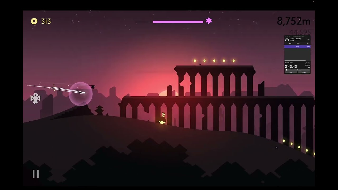 Alto's Odyssey 10km WR Speedrun - Alto - 4:14.87