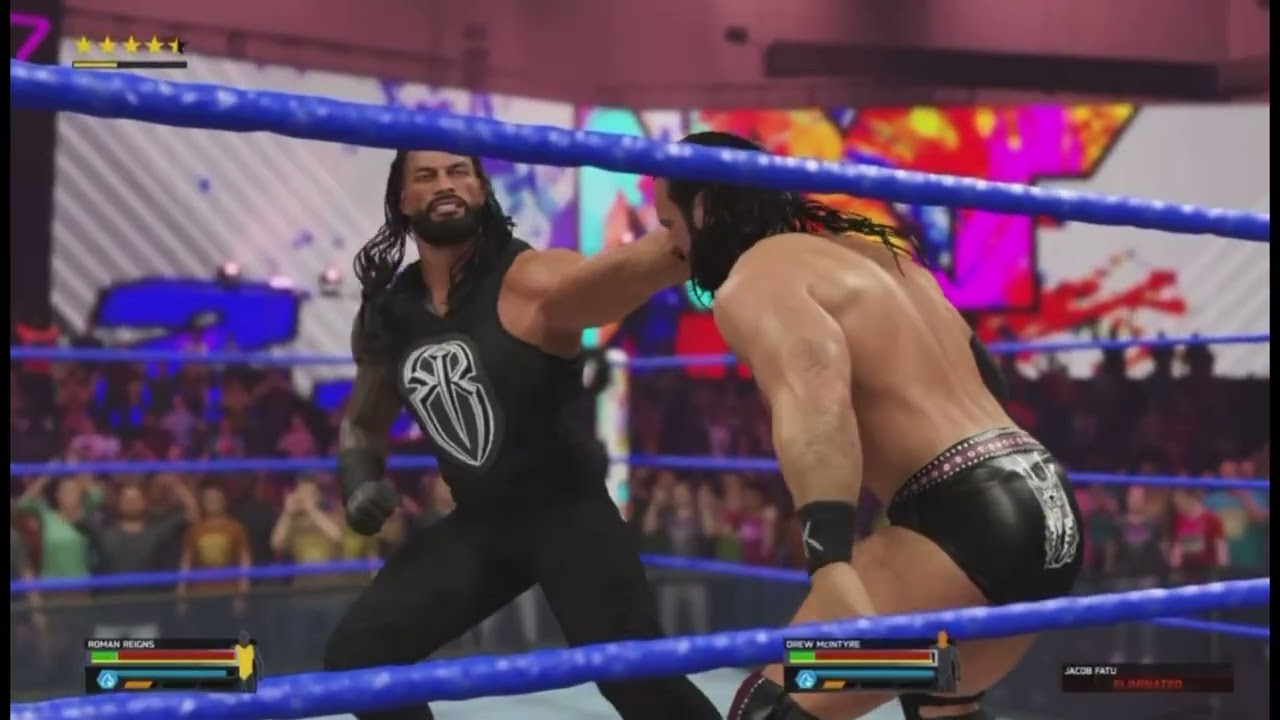Я выпустил Романа Рейнса на ринг в WWE 2K25 в режиме Gauntlet Eliminator... УНИЧТОЖИЛ ВСЕХ!