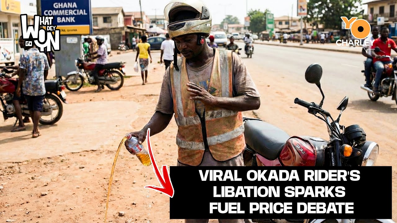A Driver offers petrol 'libation'  to Mahama for lower fuel prices