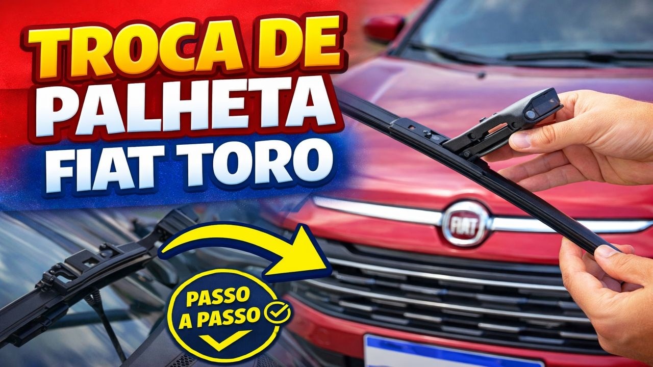 Como Trocar a Palheta Dianteira da Fiat Toro | Fácil e Rápido