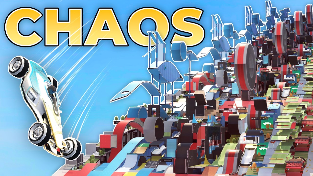 Trackmania but I throw my viewers down a staircase for fun