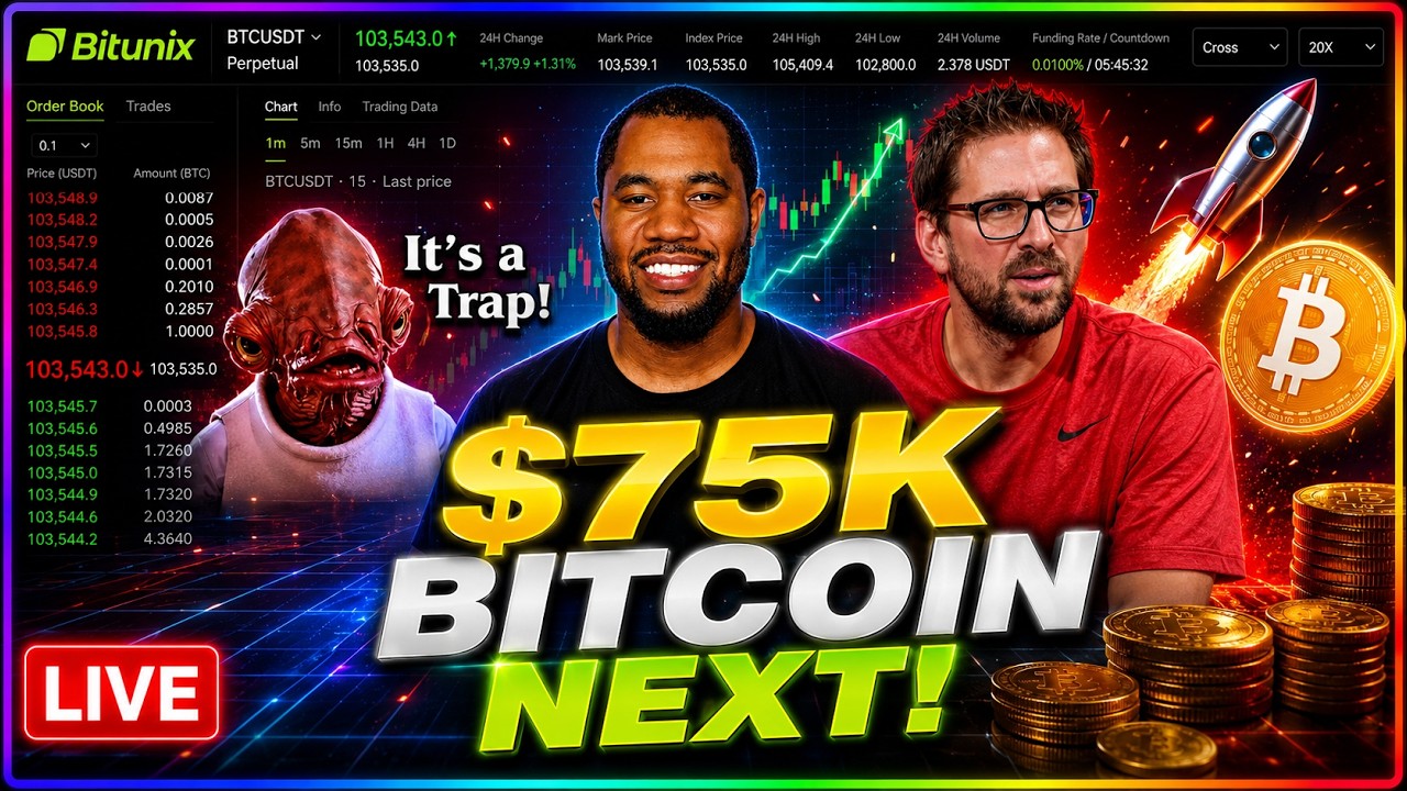 Bitcoin to 75K Next? Live Trading & Analysis