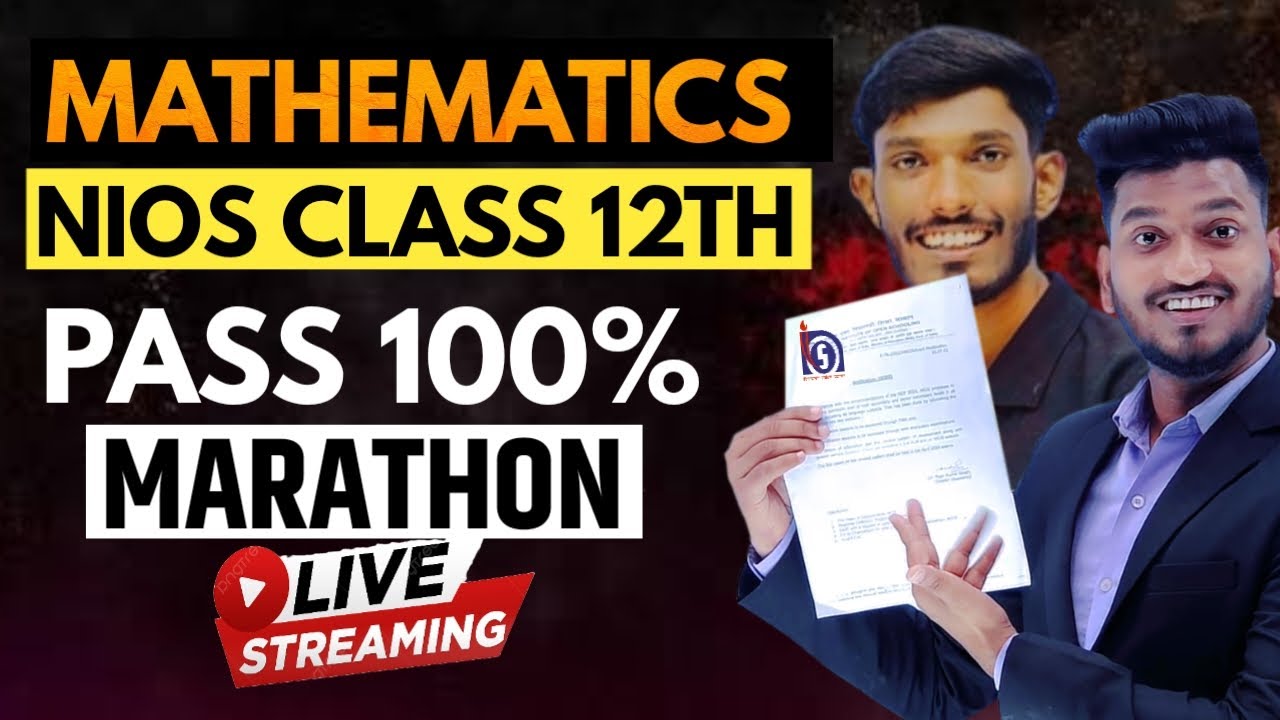 Nios Class 12th Mathematics (311) Very Very Important Questions with Solutions.​