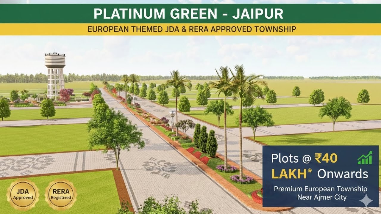 200 Bigha Premium Gated Township | Platinum Greens – Ajmer Highway | JDA Approved📝 